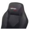 Кресло компьютерное BRABIX "Game GM-017", экокожа/ткань, черное, 532641, GM-017_532641 по низкой цене оптом Краснодар, Москва, Уфа, Казань, Барнаул, Владивосток, Хабаровск, Сахалин, Красноярск, Екатеренбург, 