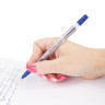 Ручка шариковая BRAUBERG "Note", СИНЯЯ, корпус прозрачный, узел 0,7 мм, линия письма 0,35 мм, 141146 по низкой цене оптом 