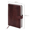 Ежедневник датированный 2026 А5 138x213мм BRAUBERG Legend, под кожу, застежка, коричневый, 117071 по низкой цене оптом 
