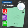 Тетрадь BRAUBERG ВЕЛИКИЕ ИМЕНА, 18 л., клетка, плотная бумага 80 г/м2, обложка тонированный офсет, 106978 по низкой цене оптом 