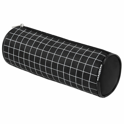 Пенал-косметичка BRAUBERG, Checkered, черный, 20х7х7см, 272298 по низкой цене оптом 
