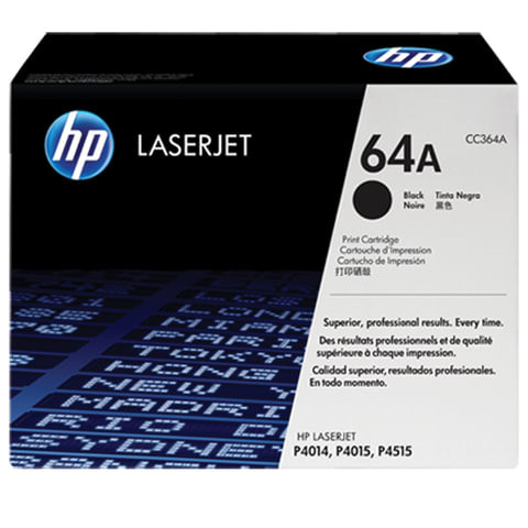 Картридж лазерный HP (CC364A) LaserJet P4014/P4015/P4515 и другие, №64А, оригинальный, ресурс 10000 страниц по низкой цене оптом 