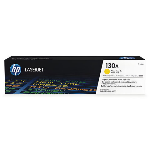 Картридж лазерный HP (CF352A) ColorLaserJet M176n/M177fw, желтый, оригинальный, ресурс 1000 страниц по низкой цене оптом 