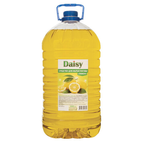 (СКОРО ПРИДЕТ) Средство для мытья посуды 5л DAISY "Лимон", ПЭТ по низкой цене оптом 