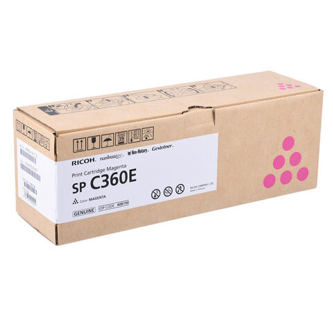 Тонер-картридж лазерный RICOH (SP C360E) SP C360/C361, пурпурный, оригинальный, ресурс 1500 стр., 408191 по низкой цене оптом 