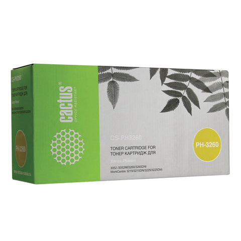 Тонер-картридж CACTUS (CS-PH3260X) для XEROX Phaser 3052 / 3052NI / 3260, ресурс 6000 страниц по низкой цене оптом 