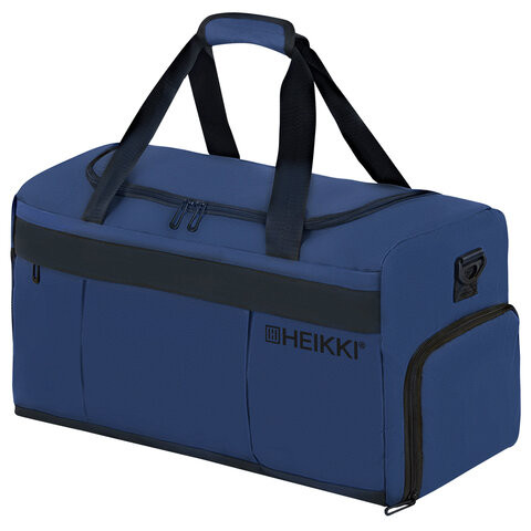 Сумка спортивная HEIKKI MOVE PLUS (ХЕЙКИ) отделение для обуви, синяя, 28х50х23 см, 273897 по низкой цене оптом Сумка спортивная HEIKKI MOVE PLUS (ХЕЙКИ) отделение для обуви, синяя, 28х50х23 см, 273897 по низкой цене оптом