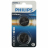 Батарейки КОМПЛЕКТ 2 шт., PHILIPS Lithium, CR2032, литиевые, блистер, Б0062716 по низкой цене оптом 