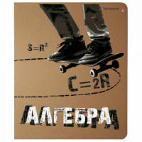 Тетрадь предметная КРУТАЯ ТЕМА 48 листов, объемная печать, АЛГЕБРА, клетка, АЛЬТ, 7-48-110, 7-48-1101/09