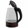 Чайник SCARLETT SC-EK27G97, 1,7 л, 2200 Вт, закрытый нагревательный элемент, стекло, коричневый по низкой цене оптом Краснодар, Москва, Уфа, Казань, Барнаул, Владивосток, Хабаровск, Сахалин, Красноярск, Екатеренбург, 