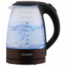 Чайник SCARLETT SC-EK27G97, 1,7 л, 2200 Вт, закрытый нагревательный элемент, стекло, коричневый по низкой цене оптом Краснодар, Москва, Уфа, Казань, Барнаул, Владивосток, Хабаровск, Сахалин, Красноярск, Екатеренбург, 