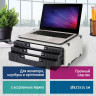 Подставка для принтера или монитора BRAUBERG, с 1 полкой и 3 ящиками, 380х275х150 мм, 510190 по низкой цене оптом 