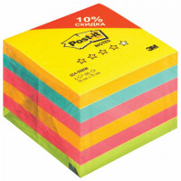 Блоки самоклеящиеся (стикер) POST-IT "Радуга Плюс" 76х76 мм, КОМПЛЕКТ 6 шт. по 100 листов, ассорти, 654-RNBW