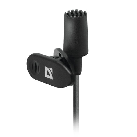 Микрофон-клипса DEFENDER MIC-109, кабель 1,8 м, 54 дБ, пластик, черный, 64109 по низкой цене оптом Краснодар, Москва, Уфа, Казань, Барнаул, Владивосток, Хабаровск, Сахалин, Красноярск, Екатеренбург, 