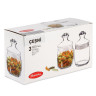 Банки с крышкой "Cesni" для сыпучих продуктов, набор 3 шт., 650 мл, стекло, PASABAHCE, 97424 по низкой цене оптом 