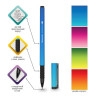 Ручка шариковая BRAUBERG SOFT TOUCH GRIP "GRADIENT NEON", СИНЯЯ, мягкое покрытие, ассорти, узел 0,7 мм, 143710 по низкой цене оптом 
