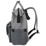 Рюкзак для мамы BRAUBERG MOMMY, крепления для коляски, термокарманы, серый, 41x24x17 см, 270818 по низкой цене оптом Краснодар, Москва, Уфа, Казань, Барнаул, Владивосток, Хабаровск, Сахалин, Красноярск, Екатеренбург, 