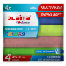 Салфетка из плотной микрофибры 40х40см "MULTI PACK PRO COLOUR 40" КОМПЛЕКТ 4шт LAIMA, 607793 по низкой цене оптом 