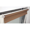 Штора рулонная BRABIX 120х175 см, текстура - лён, защита 55-85%, 200 г/м2, темно-беж.S-36, 606001 по низкой цене оптом Краснодар, Москва, Уфа, Казань, Барнаул, Владивосток, Хабаровск, Сахалин, Красноярск, Екатеренбург, 