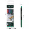 Набор перман. маркеров Faber-Castell "Multimark permanent" F, 04цв., пулев., 0,6мм по низкой цене оптом 