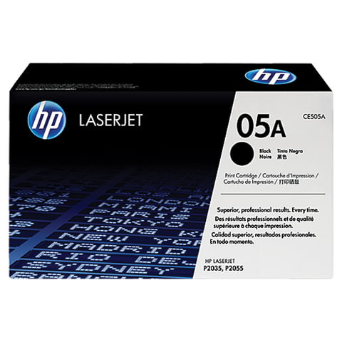 Картридж лазерный HP (CE505A) LaserJet P2035/P2055 и другие, №05А, оригинальный, ресурс 2300 стр. по низкой цене оптом 