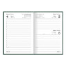 Ежедневник датированный 2022 (145х215 мм), А5, STAFF, твердая обложка бумвинил, зеленый, 113340