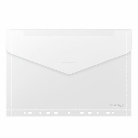 Папка-конверт с перфорацией А4 BRAUBERG UNIVERSAL, КОМПЛЕКТ 10 шт., прозрачная, 0,15 мм, 273078 по низкой цене оптом 