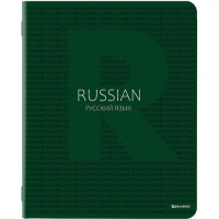 Тетрадь предметная COLOR 48 листов, матовая ламинация, лак, 70 г/м2, РУССКИЙ ЯЗЫК, линия, подсказ, BRAUBERG, 403987