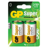 Батарейки GP Super, D (LR20, 13А), алкалиновые, КОМПЛЕКТ 2 шт., блистер, 13A-2CR2 по низкой цене оптом Краснодар, Москва, Уфа, Казань, Барнаул, Владивосток, Хабаровск, Сахалин, Красноярск, Екатеренбург, 