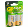 Батарейки GP Super, D (LR20, 13А), алкалиновые, КОМПЛЕКТ 2 шт., блистер, 13A-2CR2 по низкой цене оптом Краснодар, Москва, Уфа, Казань, Барнаул, Владивосток, Хабаровск, Сахалин, Красноярск, Екатеренбург, 
