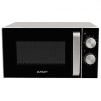 Микроволновая печь SCARLETT SC-MW9020S07M, объем 20 л, мощность 700 Вт, механическое управление, таймер, серебро