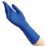 Перчатки латексные смотровые BENOVY High Risk 25 пар (50 шт.), неопудренные, повышенной прочности, размер L (большой), синие, -