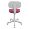 Кресло детское CH-W201NX, без подлокотников, пластик белый, розовое, 477005