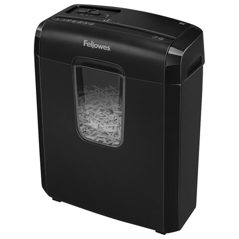 Уничтожитель (шредер) FELLOWES 6C, 4 уровень секретности, 4x35 мм, 6 листов, 11 литров, FS-46866 по низкой цене оптом 