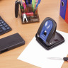 Дырокол металлический BRAUBERG "Office Expert", до 35 листов, черно-синий, 228605 по низкой цене оптом 