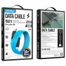 Кабель S21 USB -Type C, 1 м, 3 А, SMARTBUY, для зарядки и передачи данных, синий 9339, iK-3112-S21bb по низкой цене оптом Краснодар, Москва, Уфа, Казань, Барнаул, Владивосток, Хабаровск, Сахалин, Красноярск, Екатеренбург, 