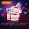 Наушники беспроводные игровые накладные, с ушками, светящиеся, розовые DASWERK VZV-23M, 513799 по низкой цене оптом 