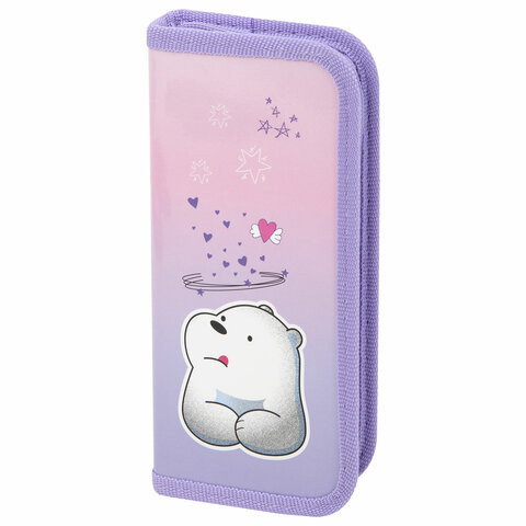 Пенал ПИФАГОР, 1 отделение, ламинированный картон, 19х9 см, "White bear", 271098 по низкой цене оптом 