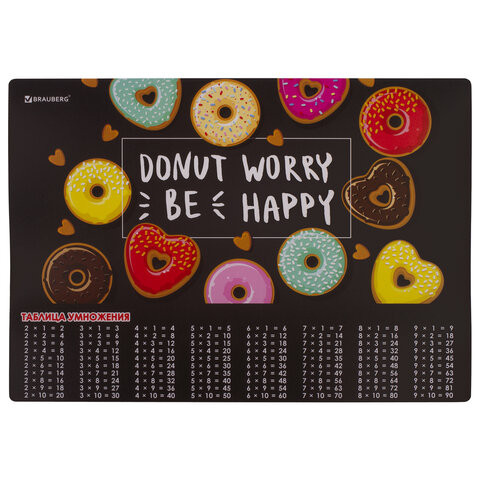 Настольное покрытие BRAUBERG, А3+, пластик, 46x33 см, "Donut", 270399 по низкой цене оптом 