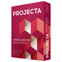 Бумага офисная А4, 80г/м2, 500л, марка А, PROJECTA, Россия, 168%(CIE)