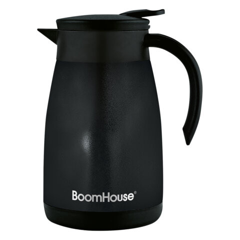 Чайник-термос 1л COFFEE BREAK, нержавеющая сталь SUS304, черный, ТЕРМОЧАЙНИК, BOOMHOUSE (БумХаус), 700328 по низкой цене оптом 