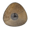 Карандаш чернографитный BRAUBERG, 1 шт., "Alderida", НВ, трехгранный, с резинкой, корпус черный, заточенный, 180610 по низкой цене оптом 