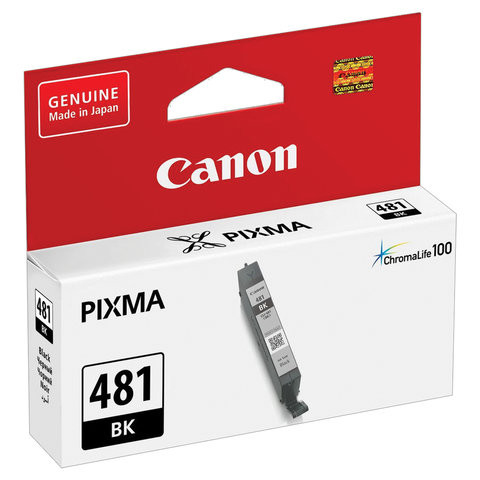 Картридж струйный CANON (CLI-481BK) для PIXMA TS704 / TS6140, черный, ресурс 1478 страниц, оригинальный, 2101C001 по низкой цене оптом 