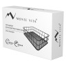 Органайзер корзинка для косметики и мелочей металлическая MONTE VITA, 242х162х63 мм, черный, 272482 по низкой цене оптом 