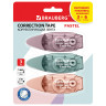 Корректирующая лента BRAUBERG PASTEL, 5 мм х 6 м, ВЫГОДНАЯ УПАКОВКА 3 штуки в блистере, 272658 по низкой цене оптом 
