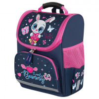Ранец ПИФАГОР BASIC, 1 отделение, 3 кармана, эргономичная спинка, "Lovely bunny", 35х28х18 см, 271371