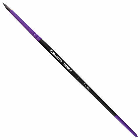 Кисть беличья круглая №1, BRAUBERG PREMIUM, 200970 по низкой цене оптом 