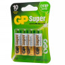 Батарейки КОМПЛЕКТ 4 шт., GP Super, AA (LR06, 15А), алкалиновые, пальчиковые, блистер по низкой цене оптом Краснодар, Москва, Уфа, Казань, Барнаул, Владивосток, Хабаровск, Сахалин, Красноярск, Екатеренбург, 