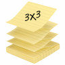 Блоки самоклеящийся (стикер) POST-IT (Z-Блоки) 76х76 мм, КОМПЛЕКТ 6 шт. по 100 л., линованный, желтый, R335 по низкой цене оптом 