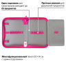 Пенал TIGER FAMILY 1 отделение, 1 откидная планка, ткань, "Think Pink", Европейский, 20х14х4 см, 228968, TGNQ-053C1E по низкой цене оптом 